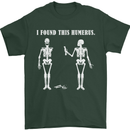 I Found This Humerus Funny Slogan Humorous Mens T-Shirt Cotton Gildan Forest Green