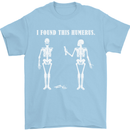 I Found This Humerus Funny Slogan Humorous Mens T-Shirt Cotton Gildan Light Blue