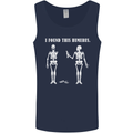 I Found This Humerus Funny Slogan Humorous Mens Vest Tank Top Navy Blue