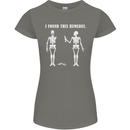 I Found This Humerus Funny Slogan Humorous Womens Petite Cut T-Shirt Charcoal