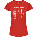 I Found This Humerus Funny Slogan Humorous Womens Petite Cut T-Shirt Red