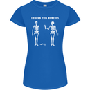 I Found This Humerus Funny Slogan Humorous Womens Petite Cut T-Shirt Royal Blue