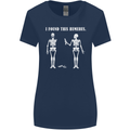I Found This Humerus Funny Slogan Humorous Womens Wider Cut T-Shirt Navy Blue