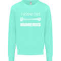 I Found This Humerus Funny Slogan Kids Sweatshirt Jumper Peppermint