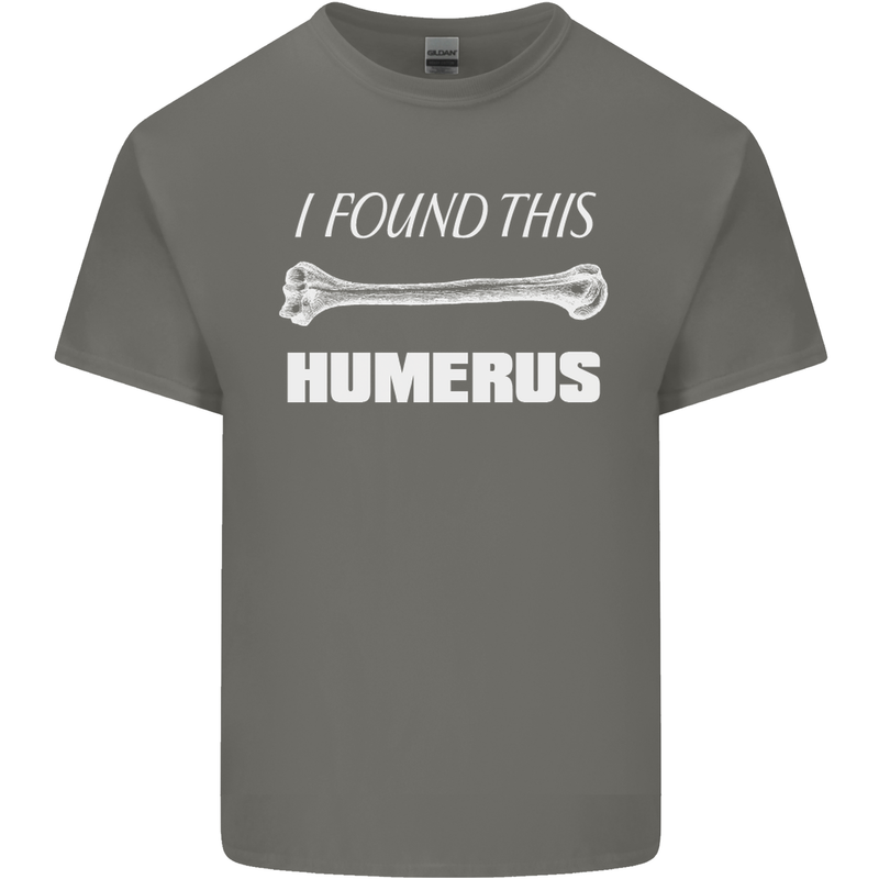 I Found This Humerus Funny Slogan Kids T-Shirt Childrens Charcoal