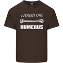 I Found This Humerus Funny Slogan Kids T-Shirt Childrens Chocolate