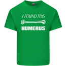 I Found This Humerus Funny Slogan Kids T-Shirt Childrens Irish Green