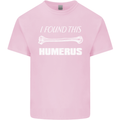 I Found This Humerus Funny Slogan Kids T-Shirt Childrens Light Pink