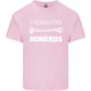 I Found This Humerus Funny Slogan Kids T-Shirt Childrens Light Pink