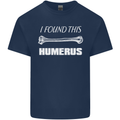 I Found This Humerus Funny Slogan Kids T-Shirt Childrens Navy Blue