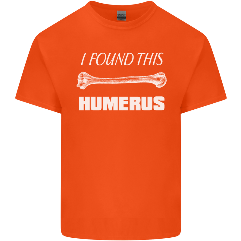 I Found This Humerus Funny Slogan Kids T-Shirt Childrens Orange