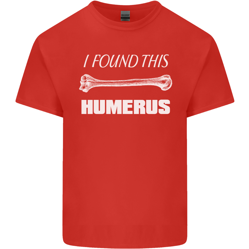 I Found This Humerus Funny Slogan Kids T-Shirt Childrens Red