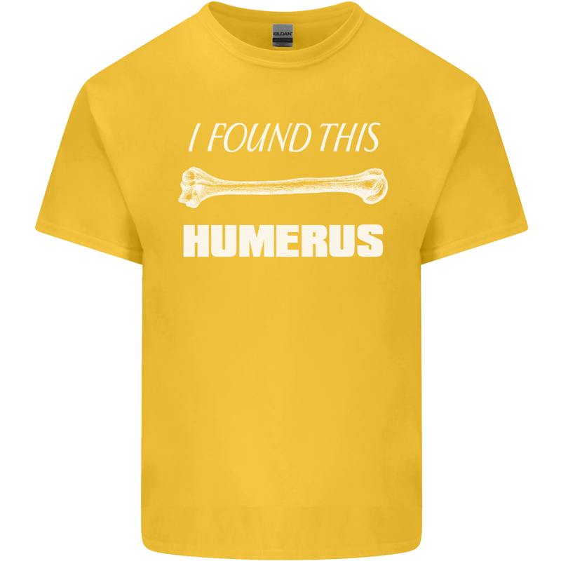 I Found This Humerus Funny Slogan Kids T-Shirt Childrens Yellow