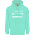 I Found This Humerus Funny Slogan Mens 80% Cotton Hoodie Peppermint