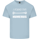 I Found This Humerus Funny Slogan Mens Cotton T-Shirt Tee Top Light Blue
