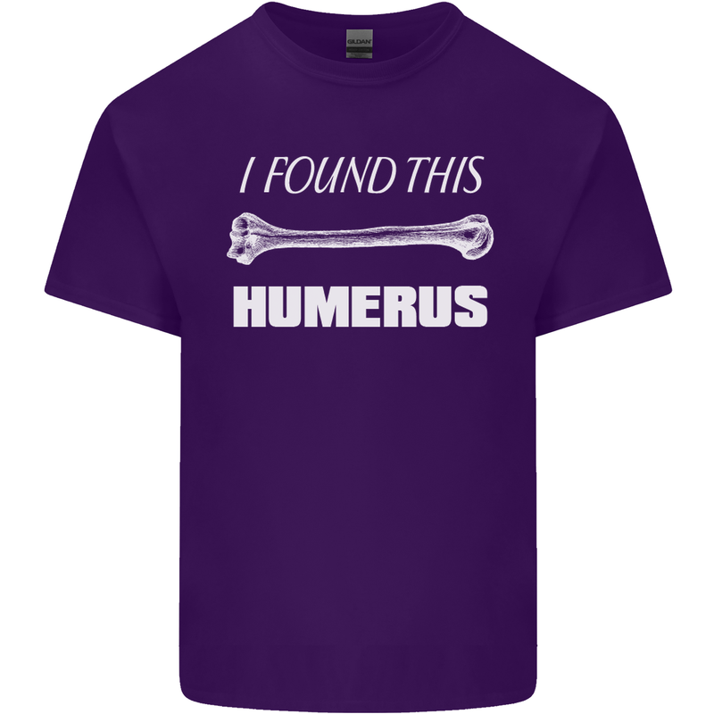I Found This Humerus Funny Slogan Mens Cotton T-Shirt Tee Top Purple