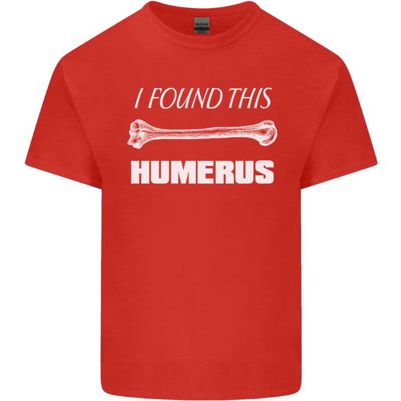 I Found This Humerus Funny Slogan Mens Cotton T-Shirt Tee Top Red