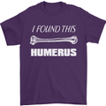 I Found This Humerus Funny Slogan Mens T-Shirt Cotton Gildan Purple