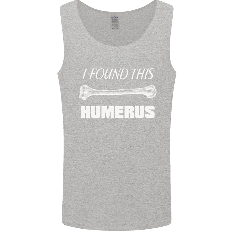 I Found This Humerus Funny Slogan Mens Vest Tank Top Sports Grey