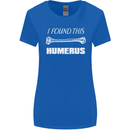 I Found This Humerus Funny Slogan Womens Wider Cut T-Shirt Royal Blue