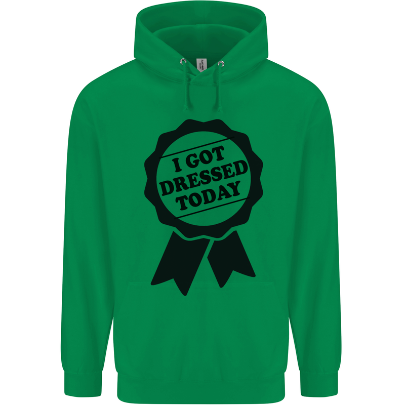 I Got Dressed Today Antisocial Funny Gamer Childrens Kids Hoodie Irish Green