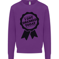 I Got Dressed Today Antisocial Funny Gamer Kids Sweatshirt Jumper Purple