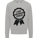 I Got Dressed Today Antisocial Funny Gamer Kids Sweatshirt Jumper Sports Grey