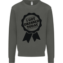 I Got Dressed Today Antisocial Funny Gamer Kids Sweatshirt Jumper Storm Grey