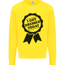I Got Dressed Today Antisocial Funny Gamer Kids Sweatshirt Jumper Yellow