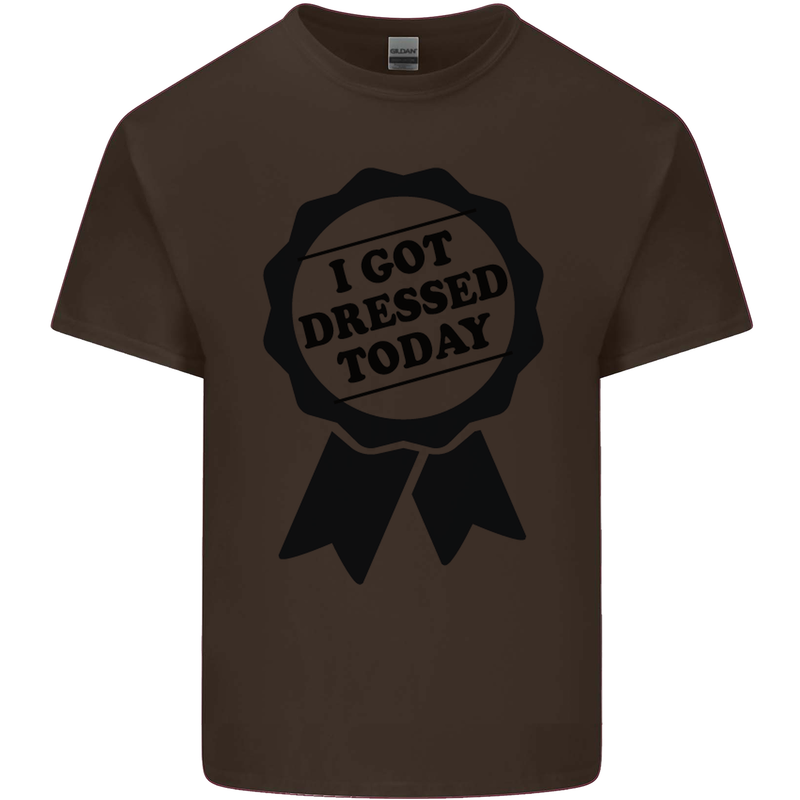 I Got Dressed Today Antisocial Funny Gamer Kids T-Shirt Childrens Chocolate