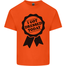 I Got Dressed Today Antisocial Funny Gamer Kids T-Shirt Childrens Orange