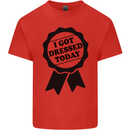 I Got Dressed Today Antisocial Funny Gamer Kids T-Shirt Childrens Red