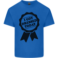 I Got Dressed Today Antisocial Funny Gamer Kids T-Shirt Childrens Royal Blue
