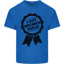 I Got Dressed Today Antisocial Funny Gamer Kids T-Shirt Childrens Royal Blue