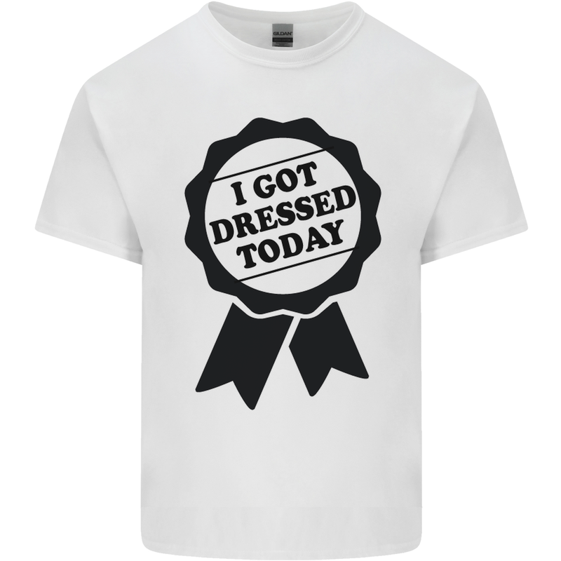 I Got Dressed Today Antisocial Funny Gamer Kids T-Shirt Childrens White