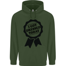 I Got Dressed Today Antisocial Funny Gamer Mens 80% Cotton Hoodie Forest Green