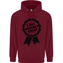 I Got Dressed Today Antisocial Funny Gamer Mens 80% Cotton Hoodie Maroon
