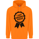 I Got Dressed Today Antisocial Funny Gamer Mens 80% Cotton Hoodie Orange