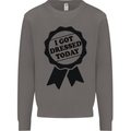 I Got Dressed Today Antisocial Funny Gamer Mens Sweatshirt Jumper Charcoal