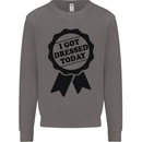 I Got Dressed Today Antisocial Funny Gamer Mens Sweatshirt Jumper Charcoal