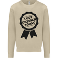 I Got Dressed Today Antisocial Funny Gamer Mens Sweatshirt Jumper Sand