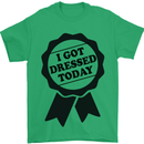 I Got Dressed Today Antisocial Funny Gamer Mens T-Shirt Cotton Gildan Irish Green