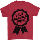 I Got Dressed Today Antisocial Funny Gamer Mens T-Shirt Cotton Gildan Red