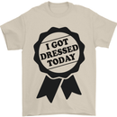 I Got Dressed Today Antisocial Funny Gamer Mens T-Shirt Cotton Gildan Sand