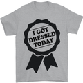 I Got Dressed Today Antisocial Funny Gamer Mens T-Shirt Cotton Gildan Sports Grey