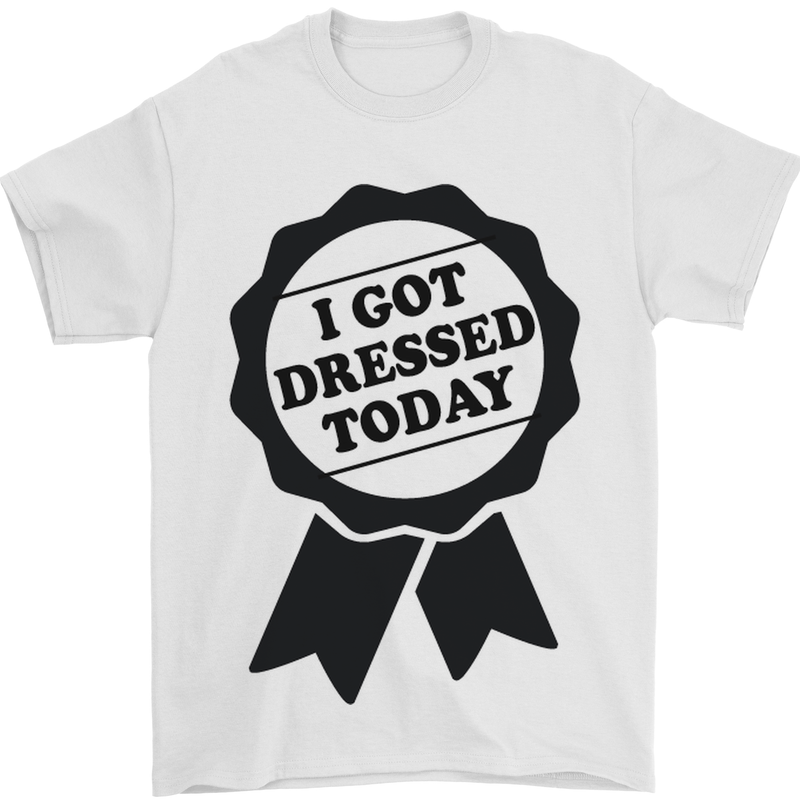 I Got Dressed Today Antisocial Funny Gamer Mens T-Shirt Cotton Gildan White