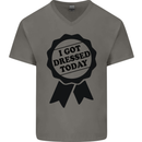 I Got Dressed Today Antisocial Funny Gamer Mens V-Neck Cotton T-Shirt Charcoal