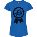 I Got Dressed Today Antisocial Funny Gamer Womens Petite Cut T-Shirt Royal Blue
