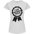 I Got Dressed Today Antisocial Funny Gamer Womens Petite Cut T-Shirt White