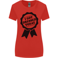 I Got Dressed Today Antisocial Funny Gamer Womens Wider Cut T-Shirt Red